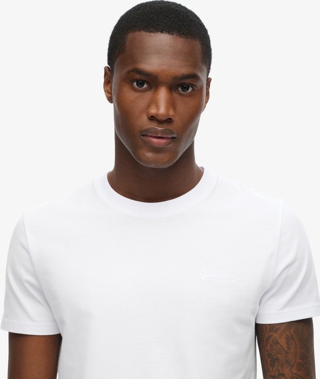 superdry Camiseta de algodón orgánico con logotipo Essential Descuento
