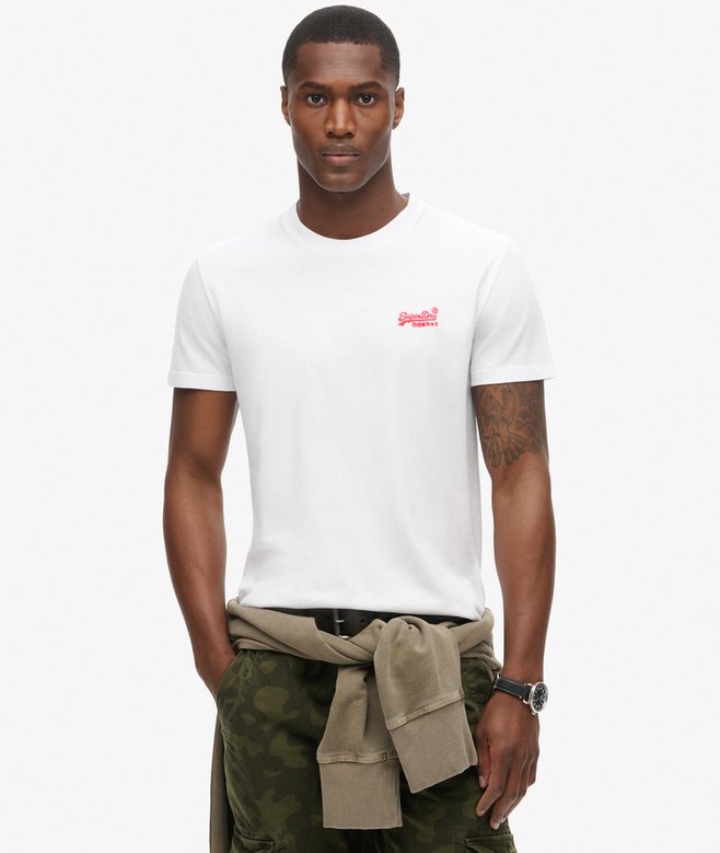 superdry Camiseta de algodón orgánico con logotipo Essential Liquidación