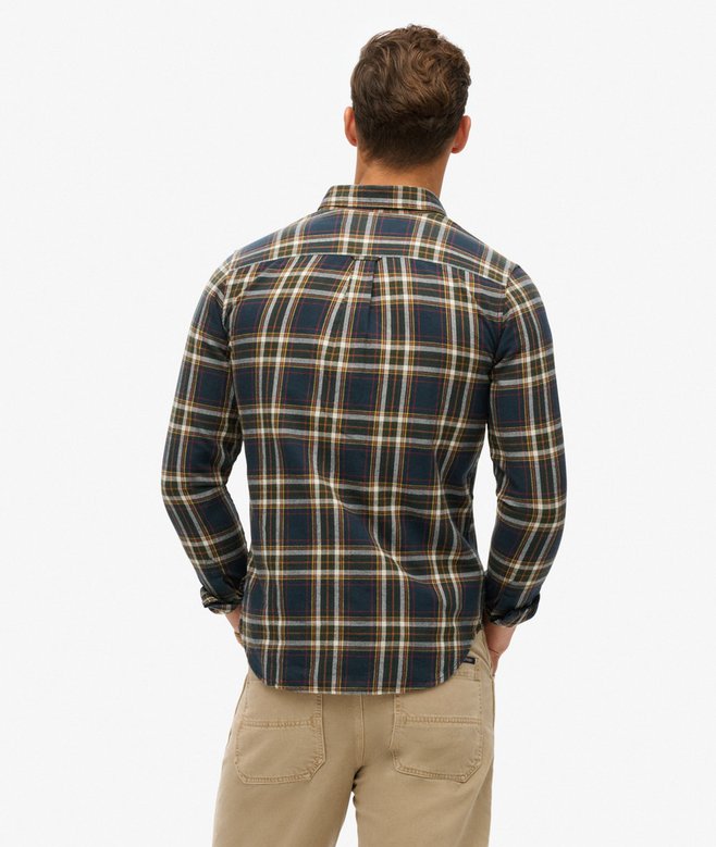 superdry Camisa de algodón orgánico a cuadros vintage Mejor oferta