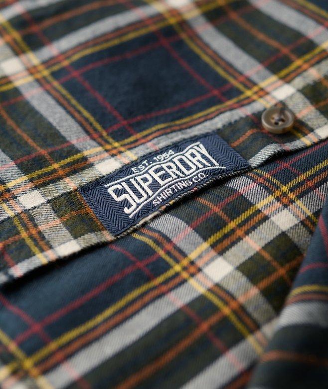 superdry Camisa de algodón orgánico a cuadros vintage Mejor oferta