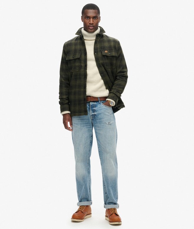 superdry Sobrecamisa a cuadros de lana forrada de tejido polar Rebajas online
