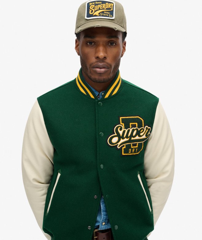 superdry Cazadora bómber de lana Varsity Envío gratis