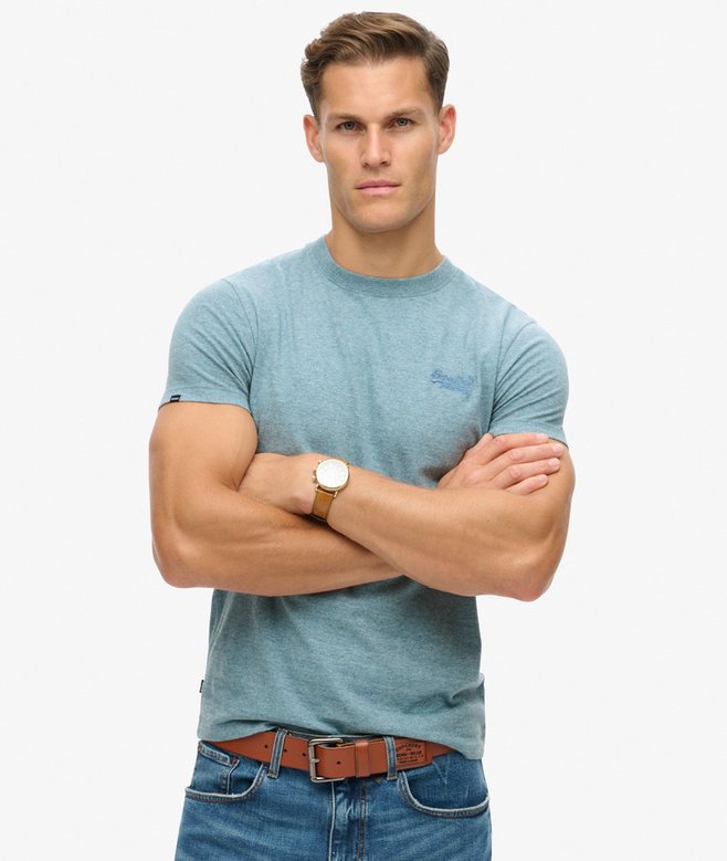 superdry Camiseta de algodón orgánico con logotipo Essential ÚLTIMAS EDICIONES