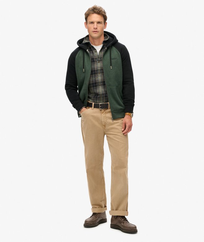 superdry Sudadera de béisbol con capucha y cremallera Essential Últimos 2 días