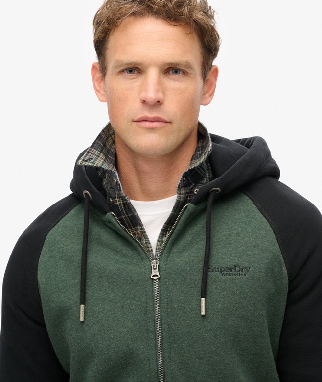 superdry Sudadera de béisbol con capucha y cremallera Essential Últimos 2 días