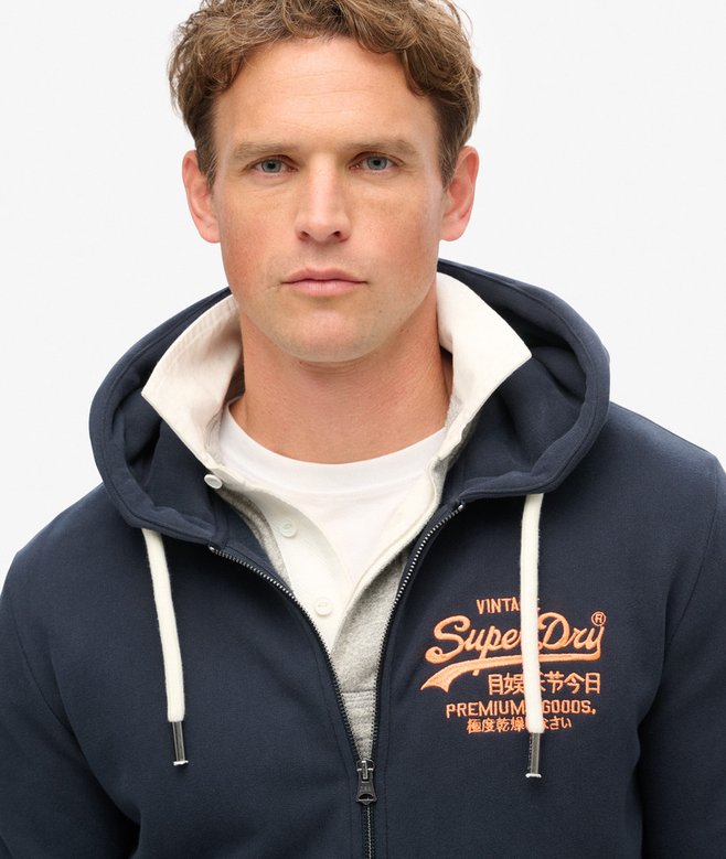 superdry Sudadera flúor con logotipo Vintage Logo Precio de fábrica