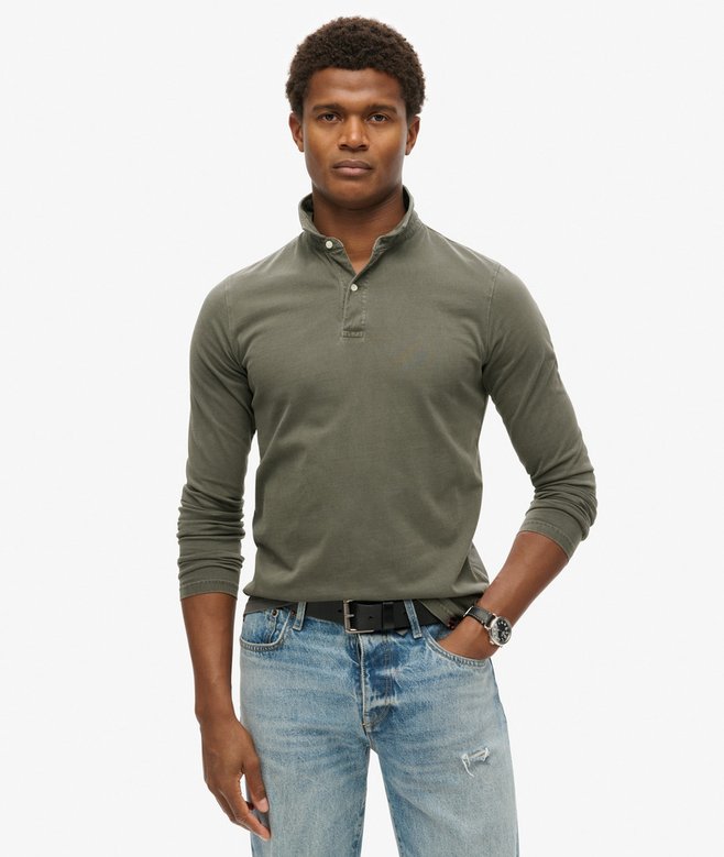 superdry Polo de punto de manga larga Studios