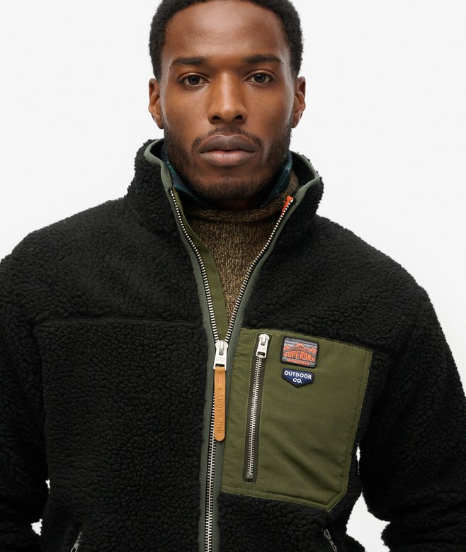 superdry Forro polar con cremallera integral Vintage Retro Oferta especial de fábrica