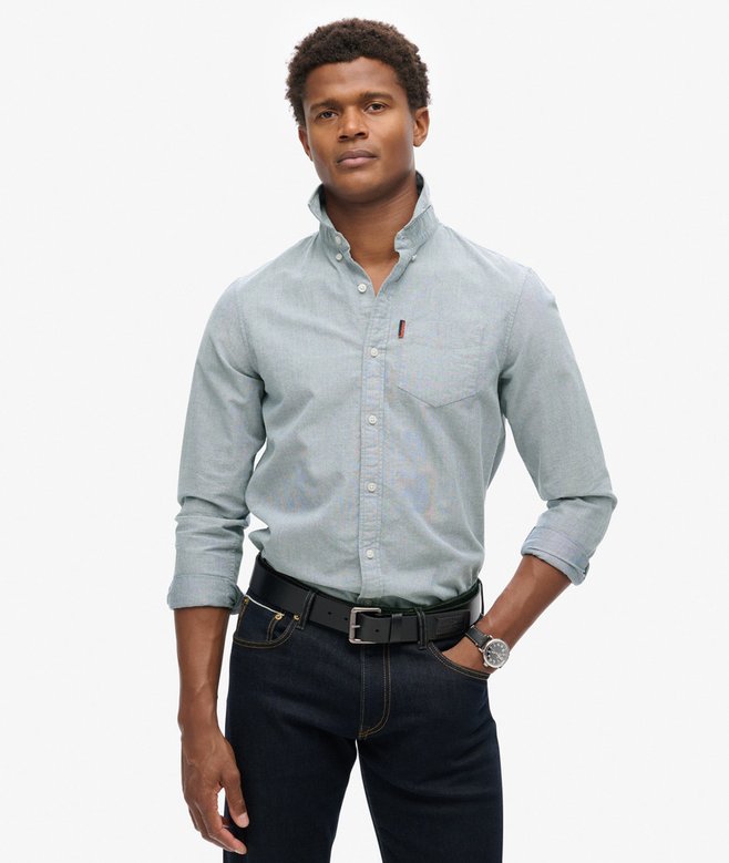 superdry Camisa Oxford de manga larga Promoción trimestral