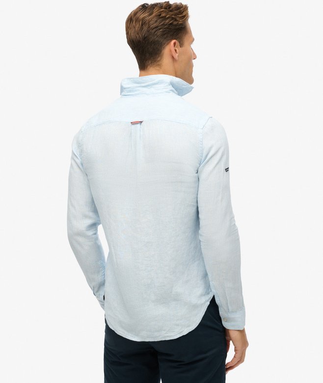 superdry Camisa de manga larga de lino informal Solo queda un día