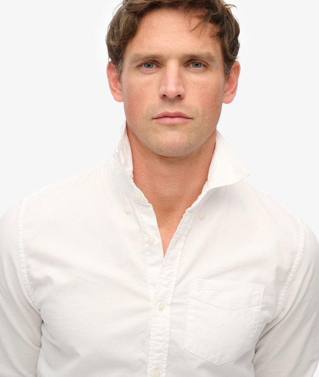 superdry Camisa Oxford de manga larga Grandes descuentos