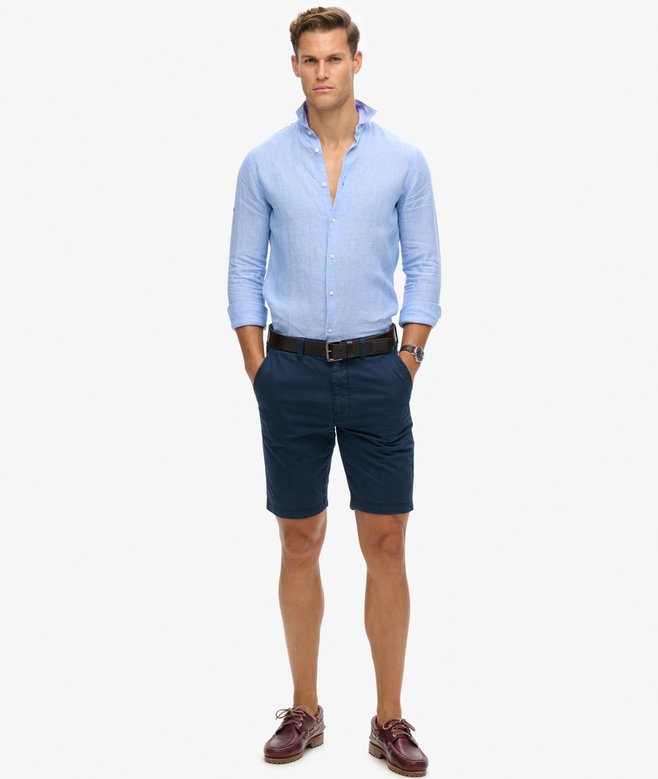 superdry Camisa de manga larga de lino informal Limitado a 3 días