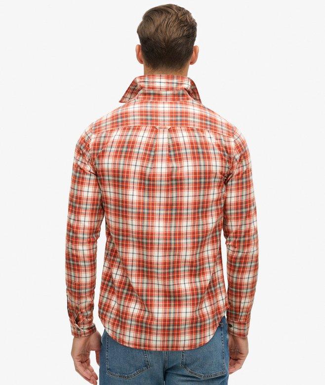 superdry Camisa de algodón orgánico a cuadros vintage Descuentos del mes