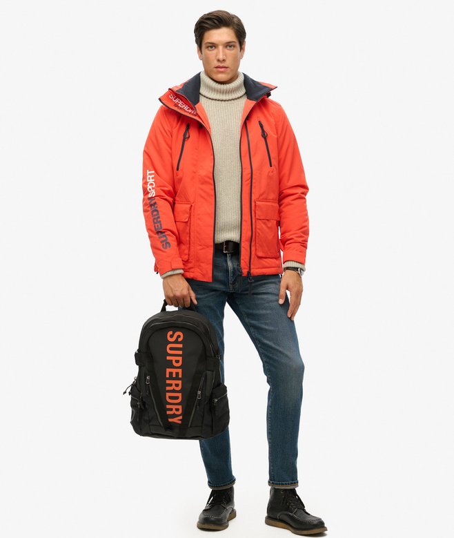 superdry Mochila de lona con gráfico Mountain Devoluciones gratuitas