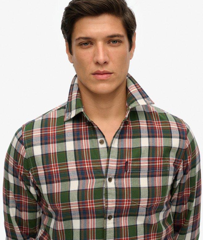 superdry Camisa de algodón orgánico a cuadros vintage 2025