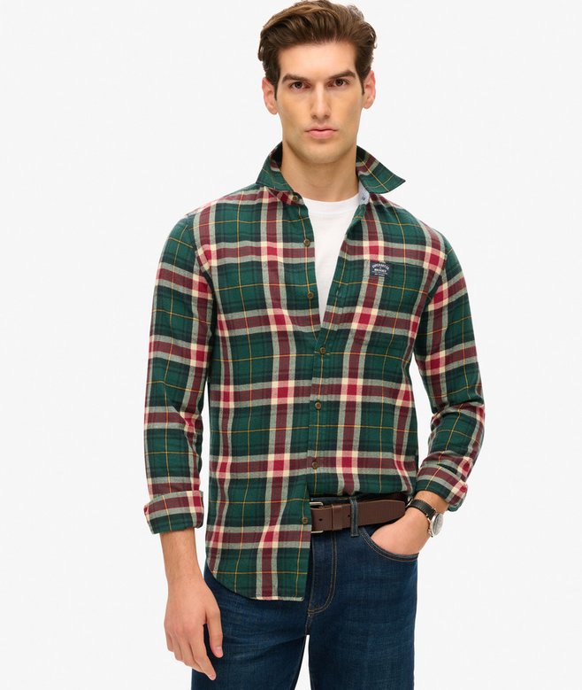 superdry Camisa de leñador de algodón de manga larga En línea