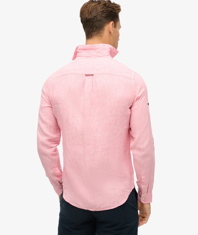superdry Camisa de manga larga de lino informal Outlet online