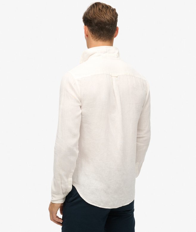 superdry Camisa de manga larga de lino informal Ofertas