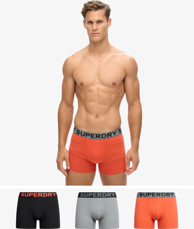 superdry Pack de 3 calzoncillos bóxer de algodón orgánico Gran oferta