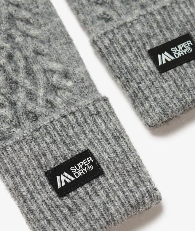 superdry Guantes calientamanos de punto trenzado Luxe Rebajas de fábrica