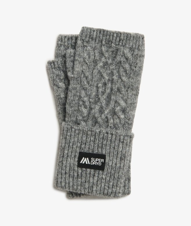 superdry Guantes calientamanos de punto trenzado Luxe Rebajas de fábrica