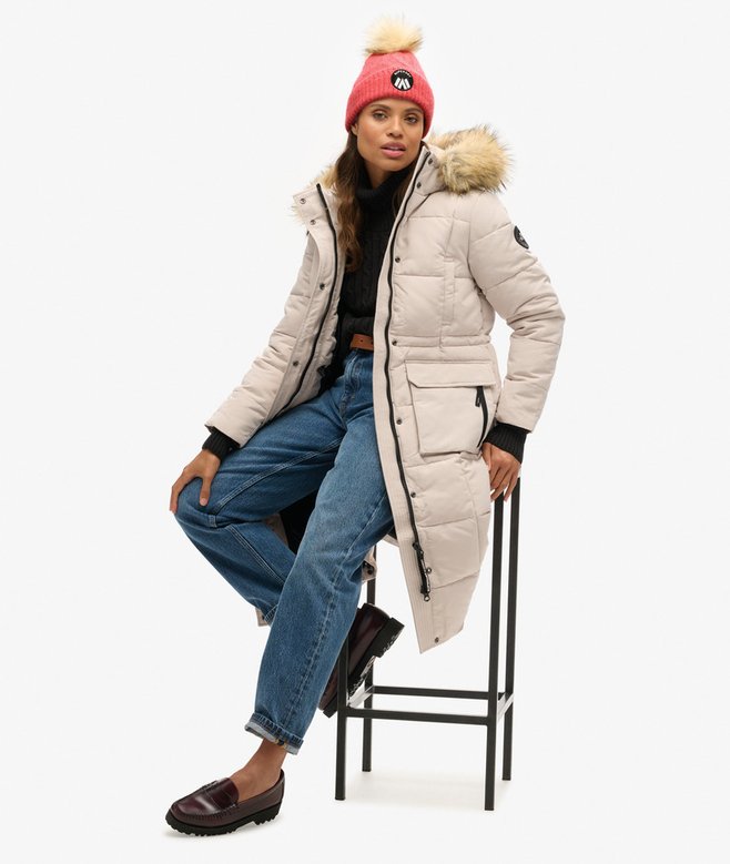 superdry Gorro de punto trenzado Luxe Oferta especial