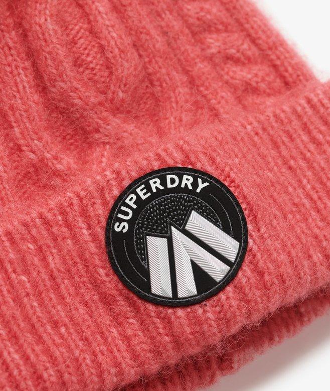 superdry Gorro de punto trenzado Luxe Oferta especial