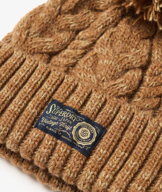 superdry Gorro de punto trenzado grueso Envío gratis