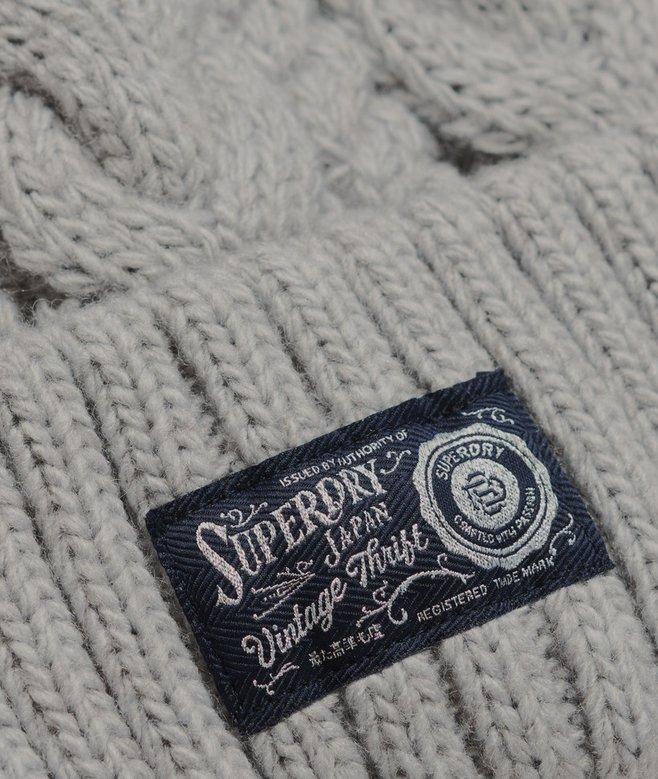 superdry Gorro de punto trenzado grueso Últimos 2 días