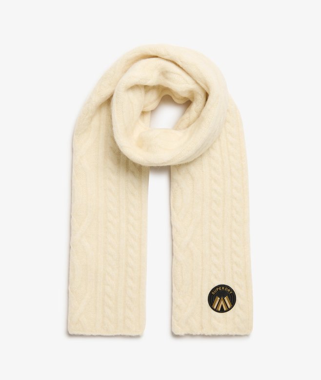 superdry Bufanda de punto trenzado Luxe
