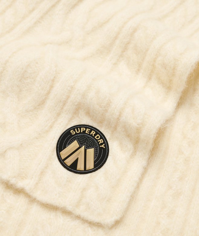 superdry Bufanda de punto trenzado Luxe Precio de fábrica