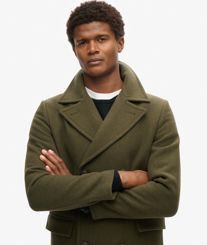 superdry Abrigo largo de lana Merchant Store Rebajas de fin de temporada