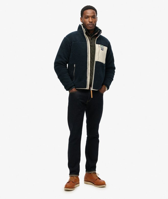 superdry Forro polar con cremallera integral Vintage Retro En línea