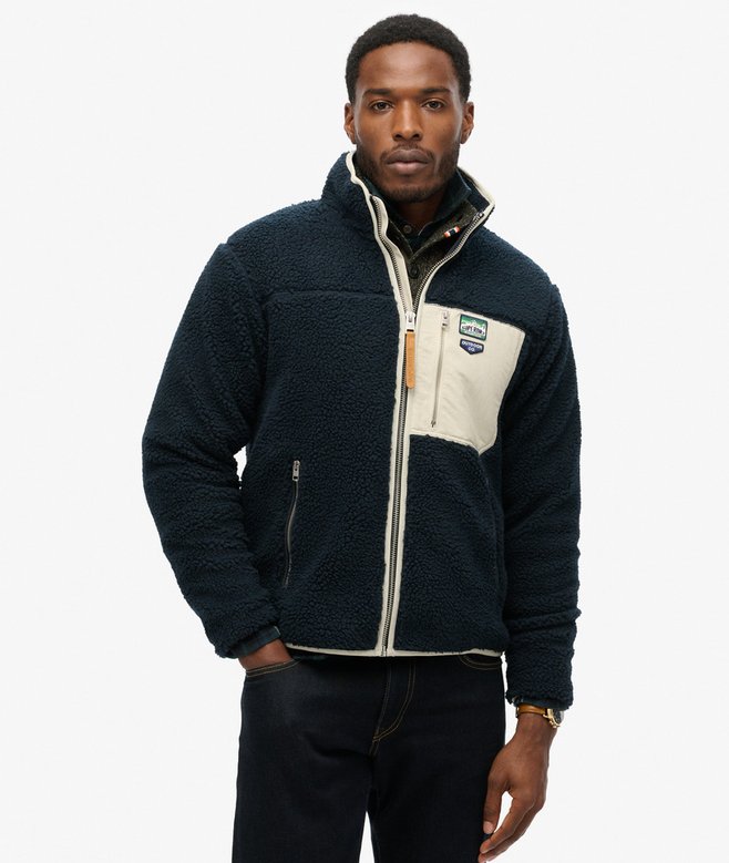 superdry Forro polar con cremallera integral Vintage Retro En línea