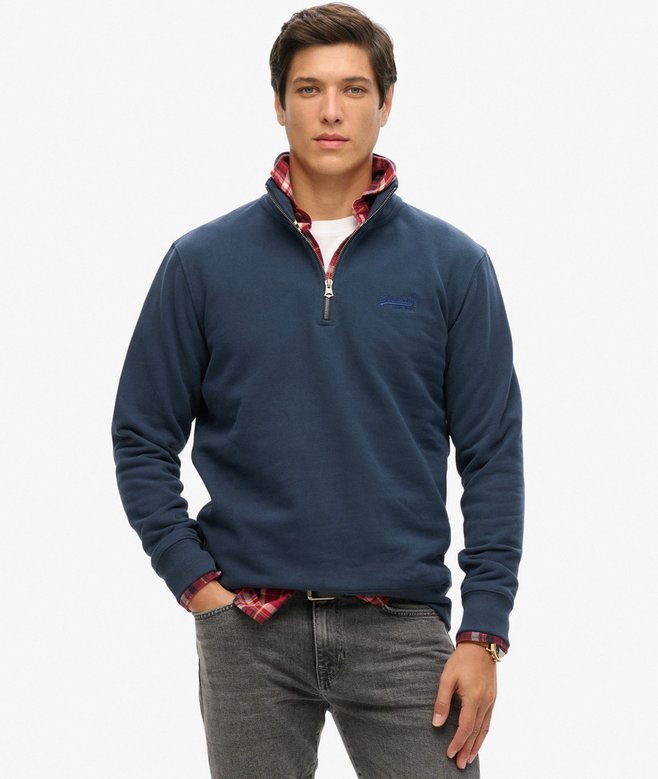 superdry Sudadera con cuello panadero con logotipo Essential Outlet
