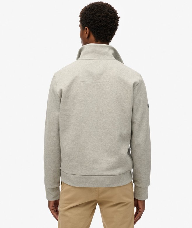 superdry Sudadera de piqué con media cremallera Core Outlet online