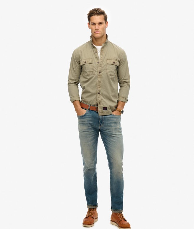 superdry Camisa de manga larga militar Gran oferta