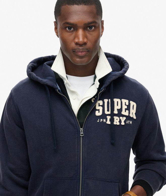 superdry Sudadera con capucha y cremallera Vintage Athletic Liquidación