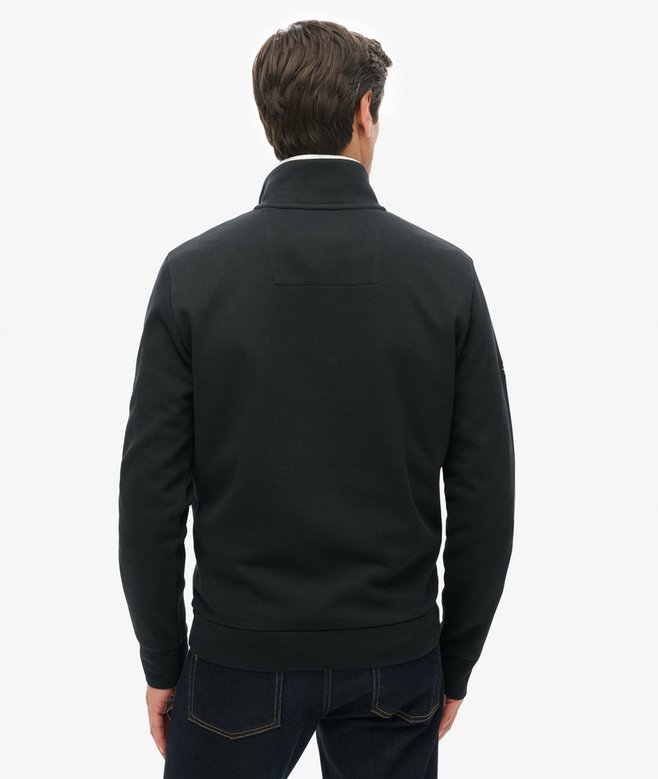 superdry Sudadera de piqué con media cremallera Core Rebajas online