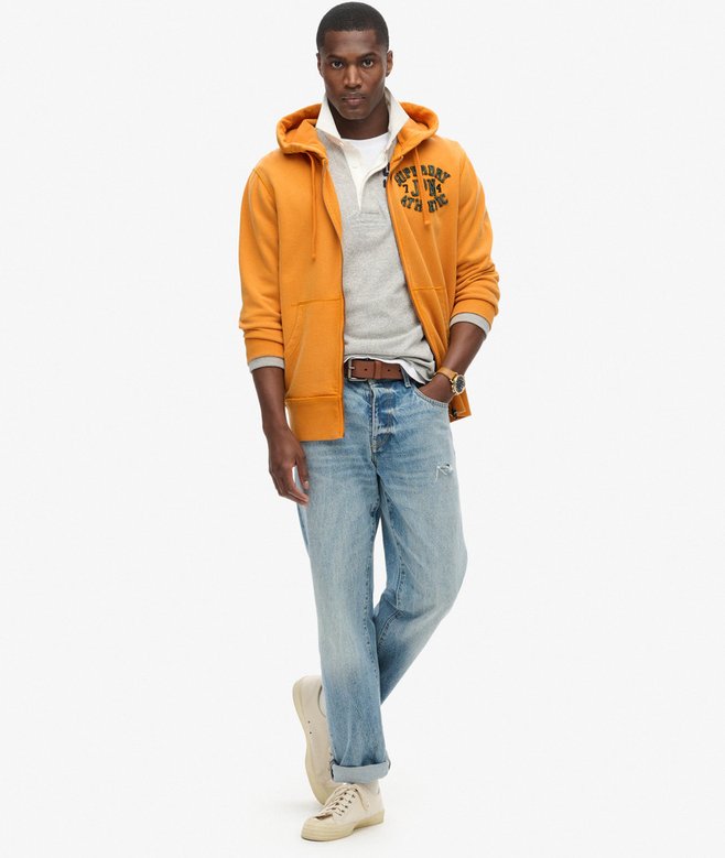 superdry Sudadera con capucha y cremallera Vintage Athletic Oferta especial