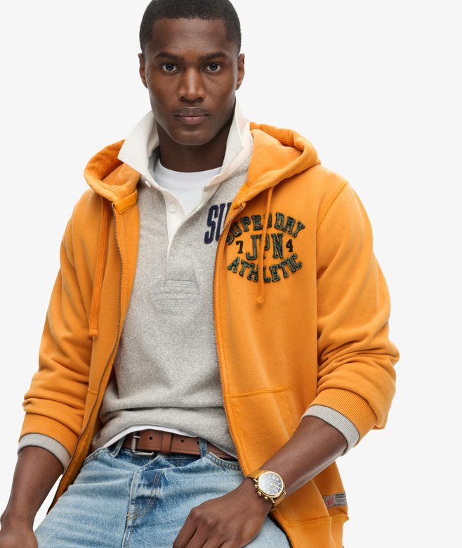 superdry Sudadera con capucha y cremallera Vintage Athletic Oferta especial