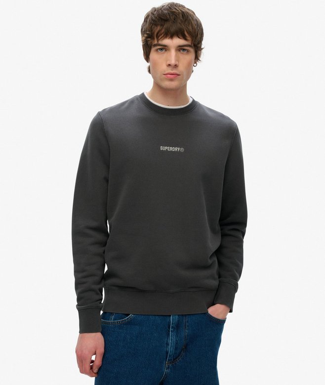 superdry Sudadera con cuello redondo con micrologotipo Último día