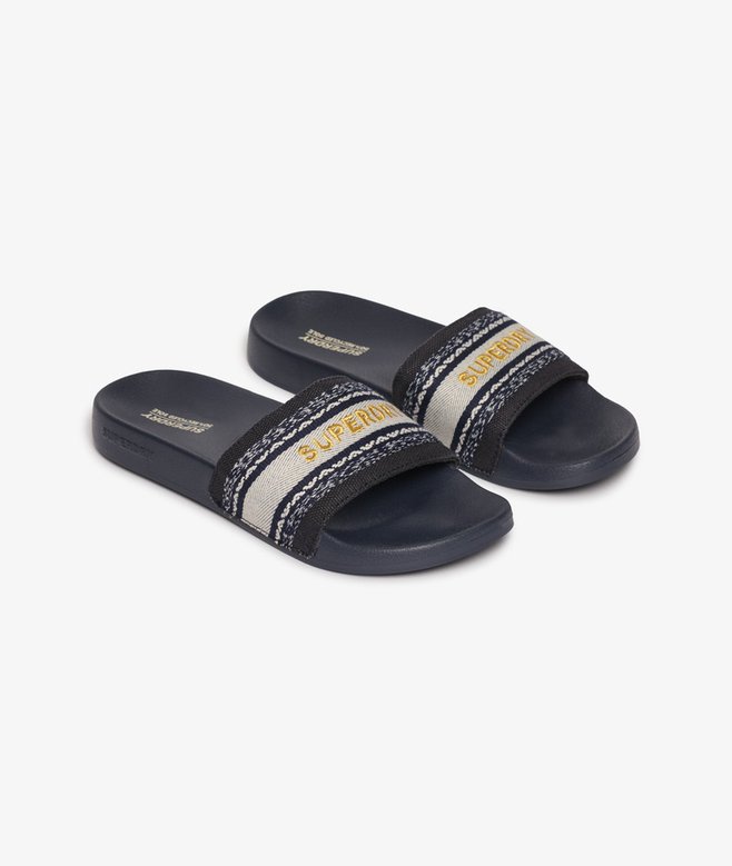 superdry Chanclas de piscina veganas de tira tejida Grandes ahorros