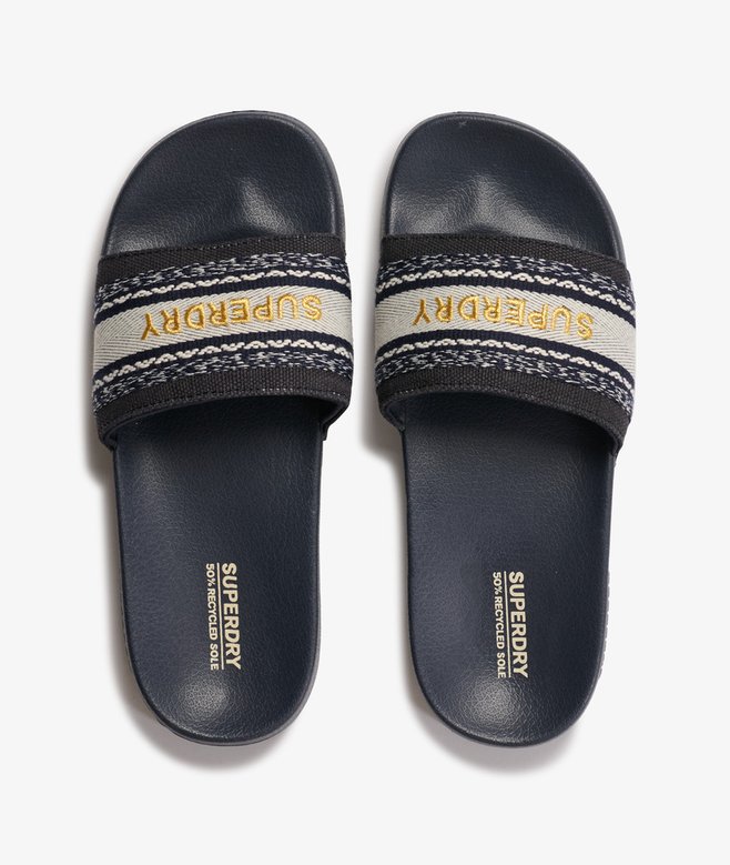 superdry Chanclas de piscina veganas de tira tejida Grandes ahorros