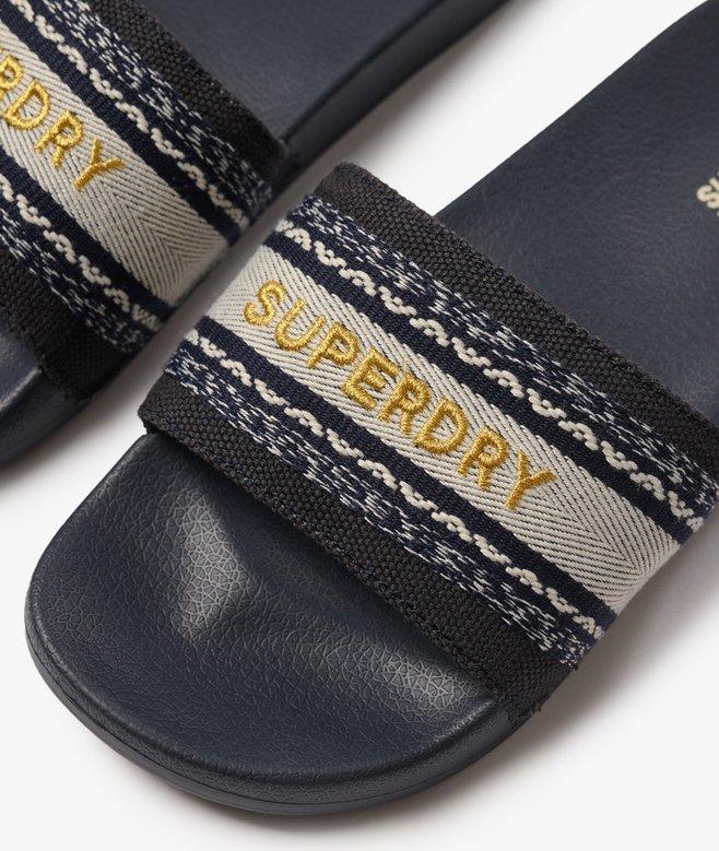 superdry Chanclas de piscina veganas de tira tejida Grandes ahorros