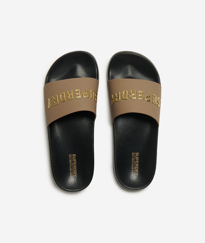 superdry Chanclas de piscina veganas con logo Devoluciones gratuitas