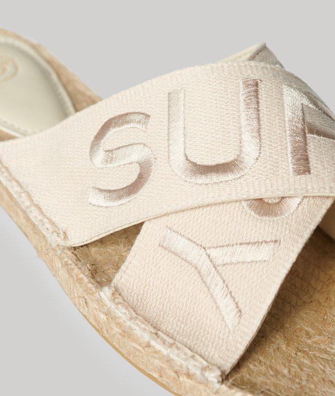 superdry Chanclas de tiras cruzadas estilo alpargata Mejor oferta