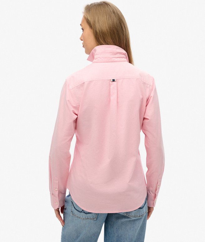 superdry Camisa Oxford de corte ajustado y manga larga Ahorra y exporta
