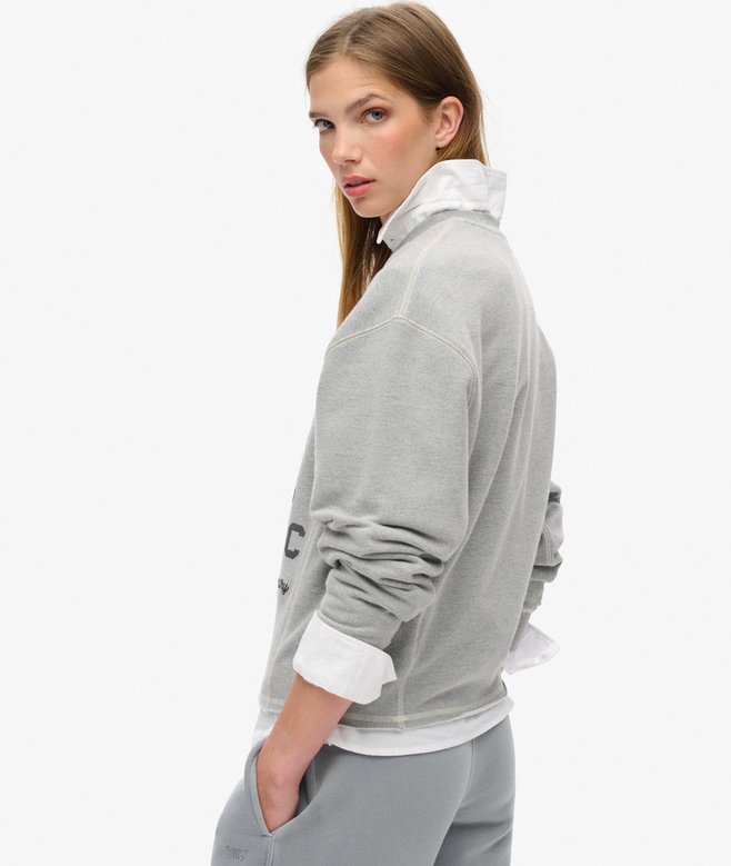 superdry Sudadera de corte holgado y cuello redondo Athletic Essentials En oferta