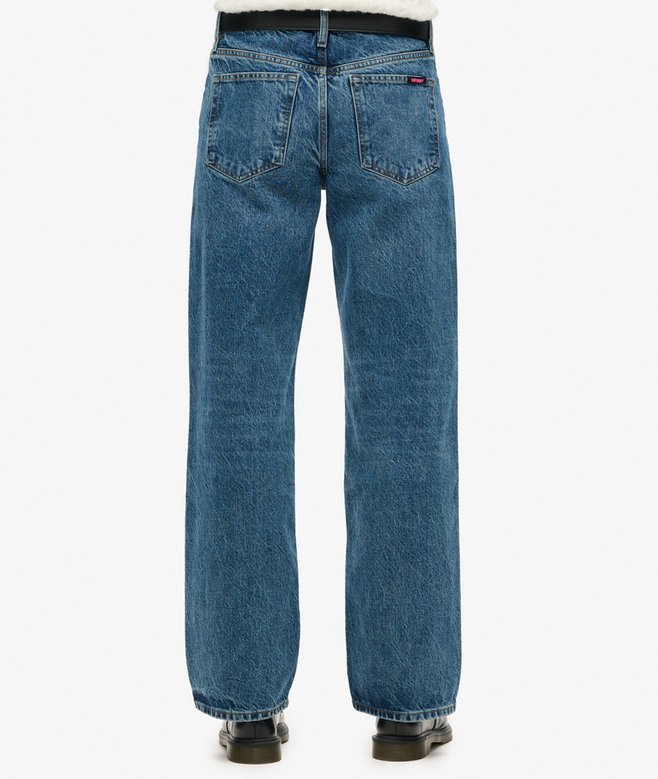 superdry Vaqueros de algodón orgánico talle medio y pernera ancha Libre de impuestos